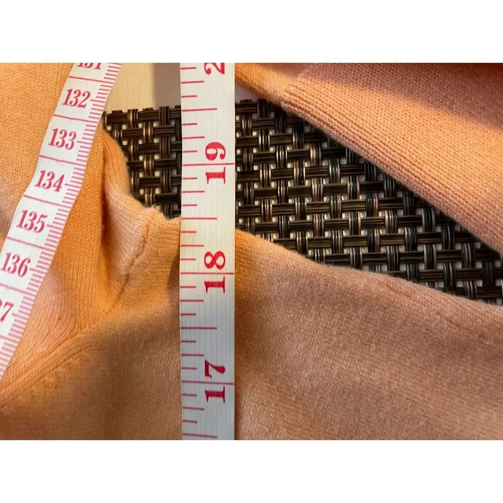 J Crew Cardigan Womens Size Medium Button Up Long Sleeve Sweater Peach Top